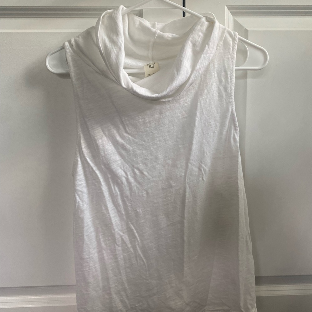 White Free People cowl neck